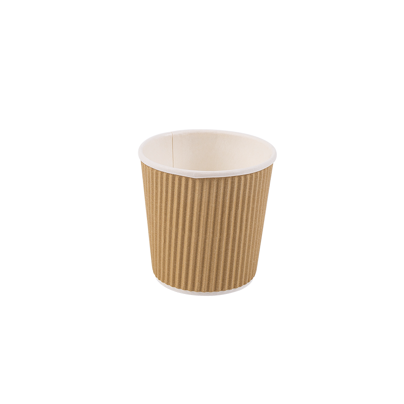 4oz Disposable Biodegradable Corrugated Paper Cups