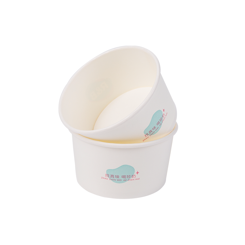 8oz Disposable Biodegradable Paper Ice Cream Cups