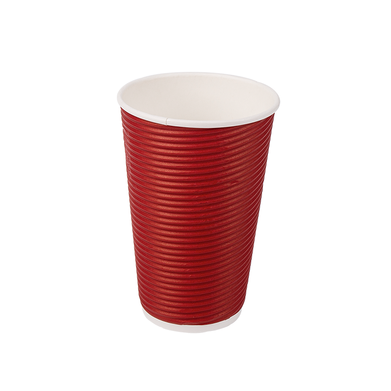 16oz Disposable Biodegradable Corrugated Paper Cups