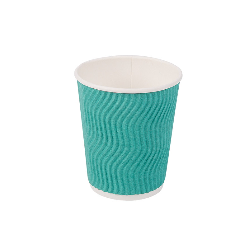 8oz Disposable Biodegradable Corrugated Paper Cups