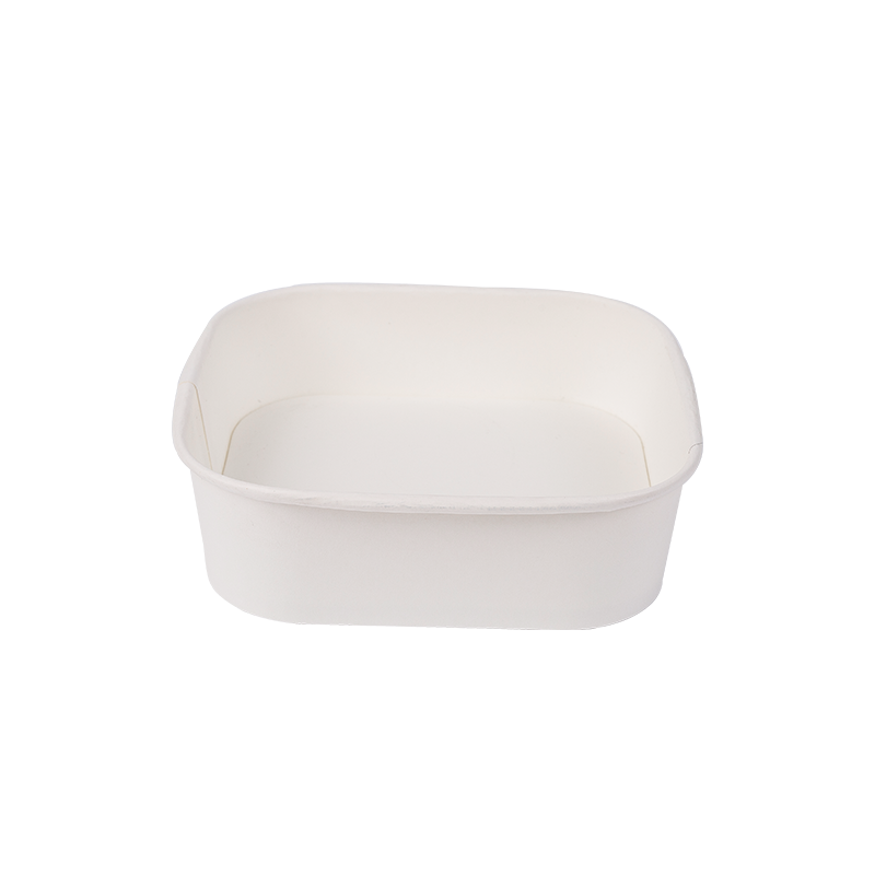 750ML Disposable Biodegradable Rectangular Paper Bowl