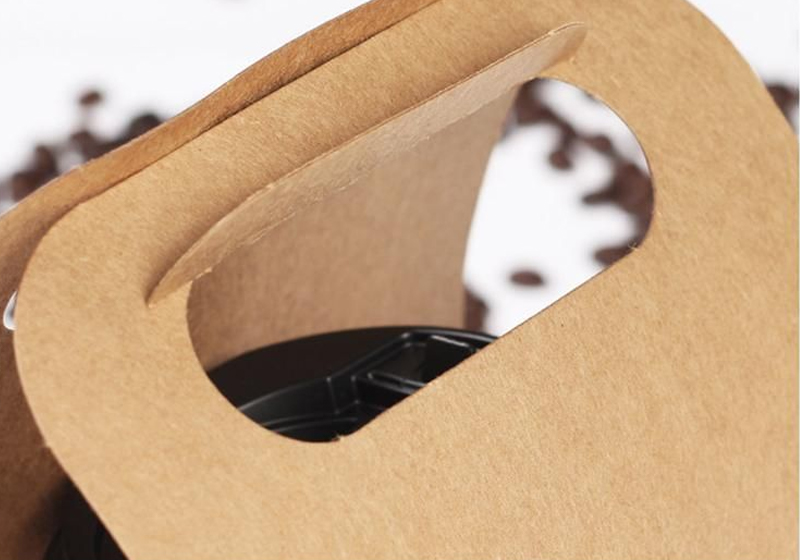 Disposable Kraft Paper Single Cup Holder